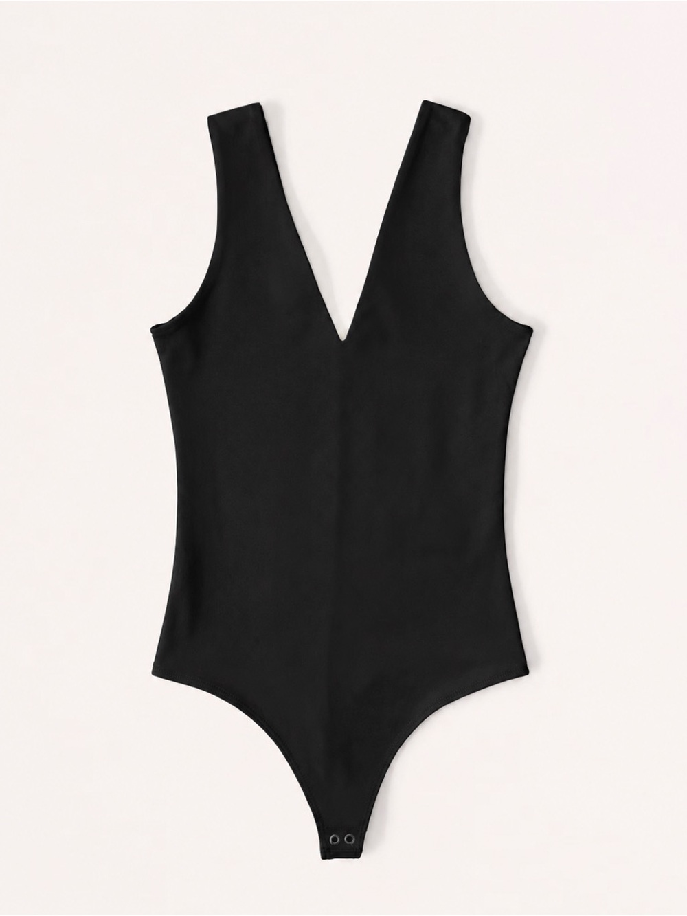 Black Seamless Fabric V-Neck
Bodysuit